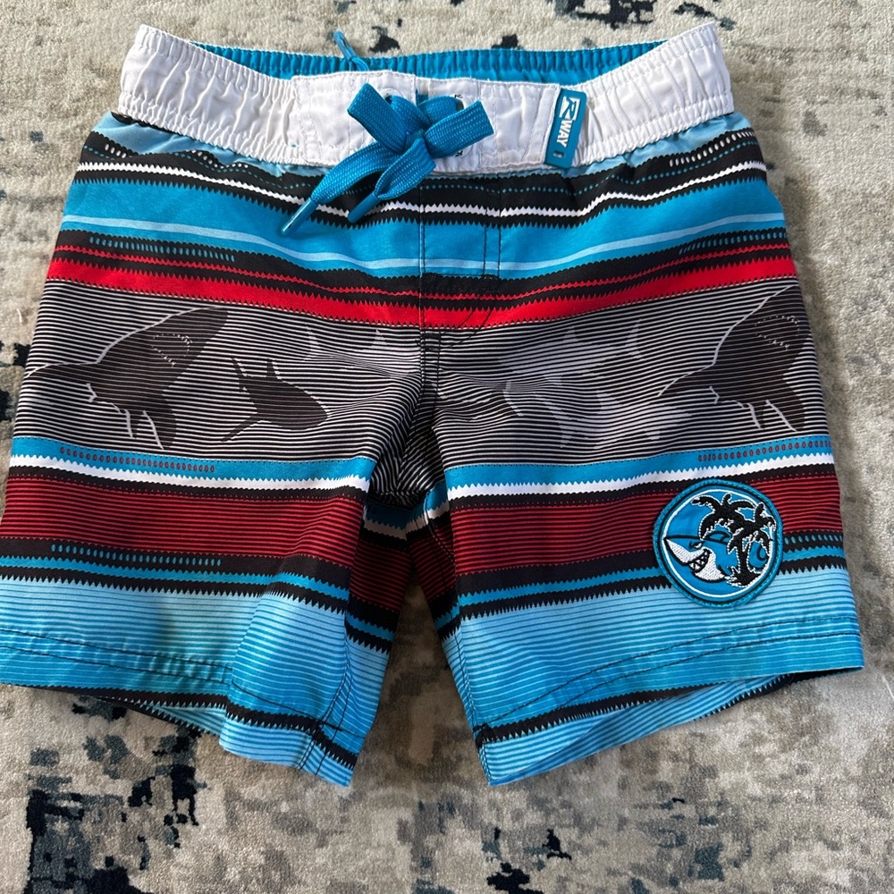 Rway boys shark swim trunks 2t